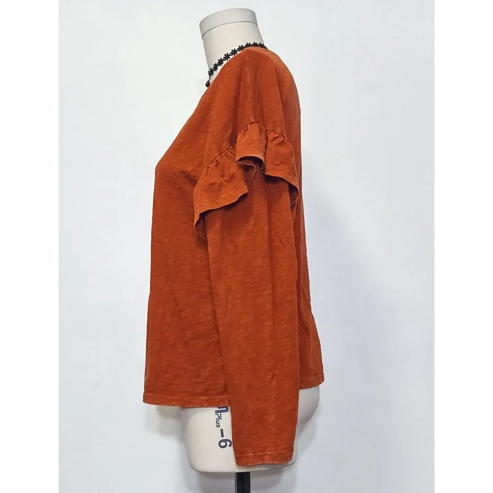 Universal Thread Ruffle Sleeve Top - Picture 2 of 6